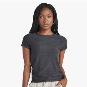 Splendid Crew Neck Tee Charcoal Grey